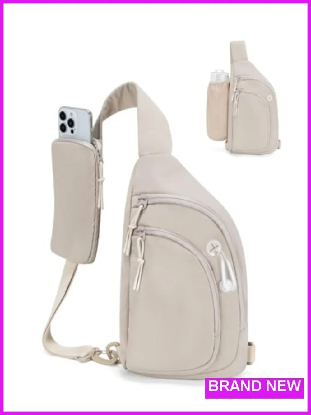 Women's Crossbody Sling Bag RFID Blocking Anti-Theft Nylon
